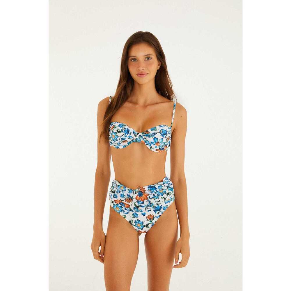 FARM Rio Off-White Flora Tile Hot Pants Bikini Bottom Size SFLORA TILE OFF-WHITE